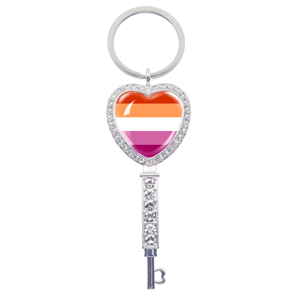 Wholesale LGBT Rainbow Love Metal Keychain